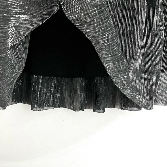 Isabel Marant Étoile Beatrice Gunmetal Metallic Skirt Size 38 - Picture 9 of 16